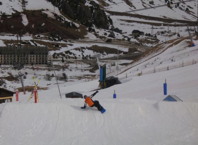 Surfeando en la nieve